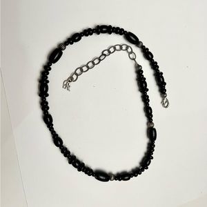 Beautiful Carolyn Pollack .925 silver and onyx necklace.